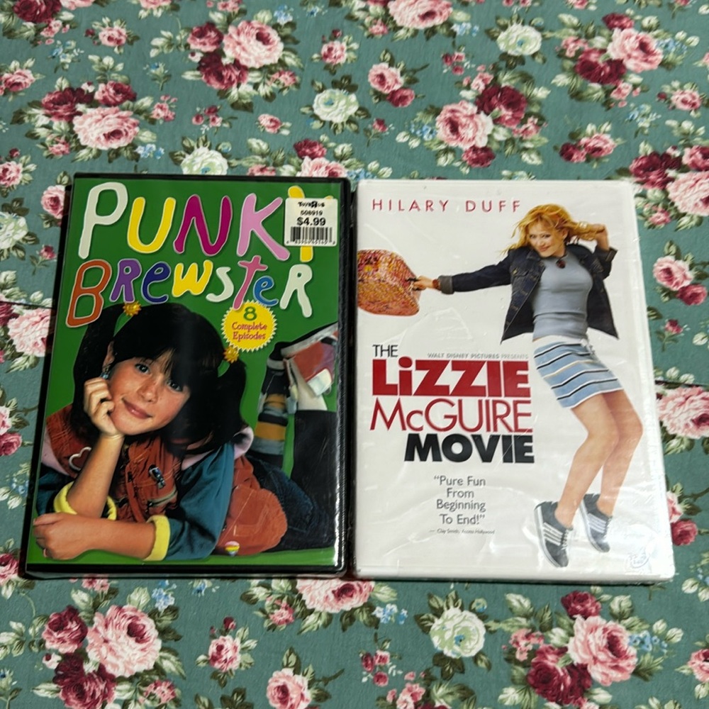 The Lizzy McGuire Movie 🍿 and Punky Brewster 8 complete episodes on DVD 📀 new!